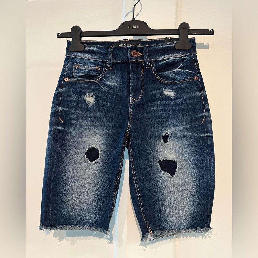 *NWT* Express 00 Dark Blue Denim Jeans Bermudas